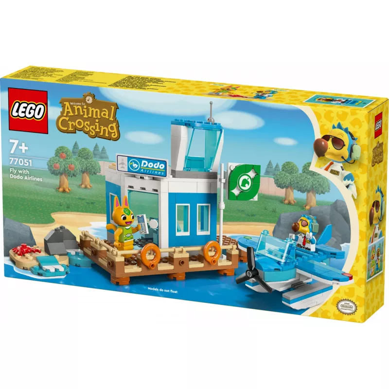 Konstruktorius LEGO 77051 Animal Crossing: Skrydis su “Dodo Airlines” rinkiniu, LEGO prekės ženklas, modelis 77051