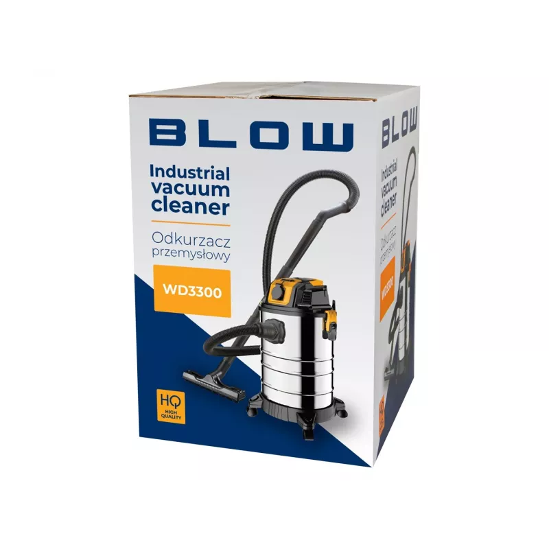 BLOW WD3300 pramoninis dulkių siurblys su 230 V lizdu, 2000 W