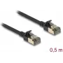 Tinklo kabelis DeLOCK RJ45 Cat.8.1 0,5 m juodas