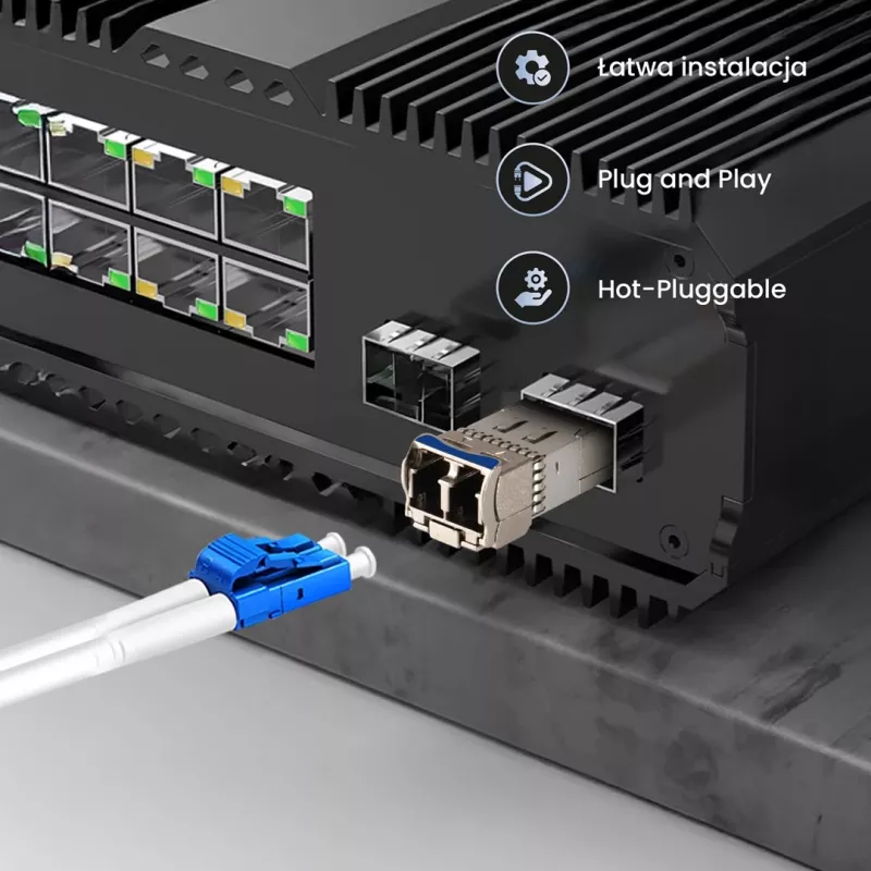 Extralink SFP28 25G 2 pakuotėje | SFP28 modulis | 25 Gbps, LC/UPC dvipusis, 1310 nm, 10 km, vienmodis, DOM tinklo siųstuvas-imtuvas modulis