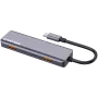 Canyon DS-18 - USB-C Hub - 5 ports - 1x USB-C 5V DC charging - 2x USB-C - 10Gbps - 2xUSB 3.2 p