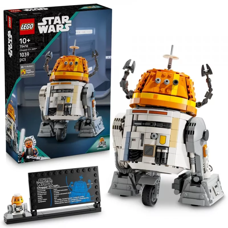 Konstruktorius LEGO Star Wars Chopper C1-10P astromechaninis droidas modelis 75416, 1039 dalys, amžius 10+, aukštis 220 mm