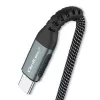 Qoltec laidas USB 2.0 Type C – USB 2.0 Type C 100W Qc 3.0 Pd 1m juodas
