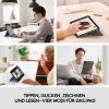Dėklas su klaviatūra Combo Touch US iPad Pro 11 1,2,3 Gen pilkas