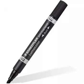 Nuolatinis žymeklis Staedtler Lumocolor permanent duo 348 B juodas 1 vnt.