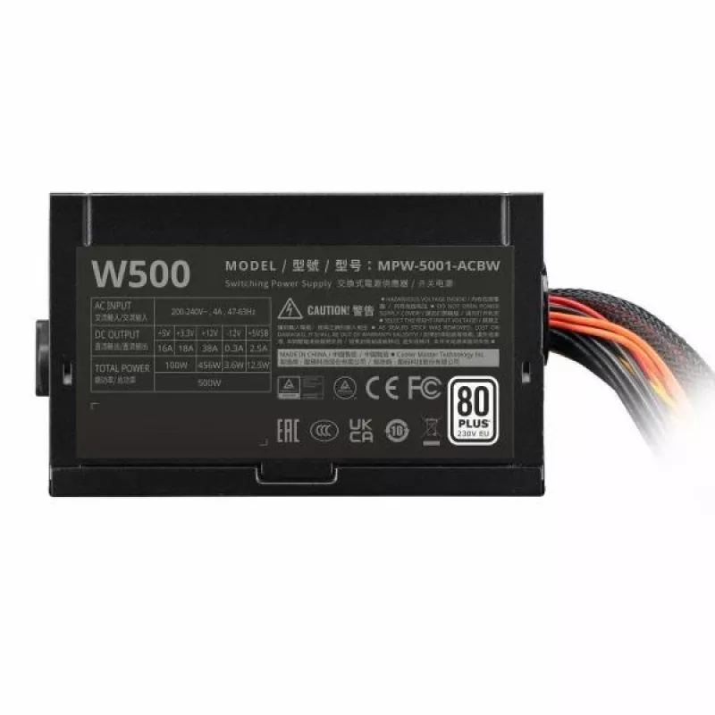 Cooler Master MPW-5001-ACBW-BE1 W500 Elite NEX 230V, ATX, 500W, juoda