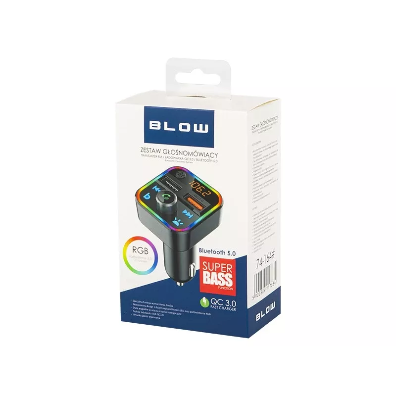 BLOW 74-164# FM siųstuvas Bluetooth 87,5 - 108 MHz