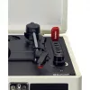 Pavarų diržo patefonas Lenco TT-115CR kreminis — lagamininis grotuvas, USB įrašymas, Bluetooth 5.0, 33/45/78 aps./min.