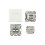 Synergy 21 S216358 - 2 x RJ-45 - 6a - Baltas - 80 mm - 80 mm - 5,6 cm