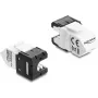 DELOCK Keystone modulis RJ45 lizdas į LSA Cat.6A 45° kampuotas neekranuotas 180°