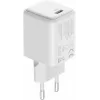 USB C 35W 3A Power delivery 3.0 QC 3.0 sieninis įkroviklis, baltas