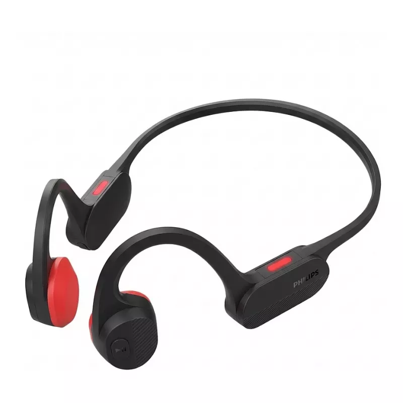 Belaidės atviros ausies sportinės ausinės „Philips TAA1708BK/97“ – juodos