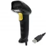 Qoltec 1D lazerinis brūkšninių kodų skaitytuvas | USB | Juodas