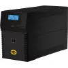 ORVALDI ID2K0CH linijinė interaktyvi UPS 2 kVA / 1200 W, 24 V, 9 Ah akumuliatoriai, LCD, USB, kompaktiška juoda