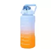 Extralink motyvacinė vandens gertuvė, 2000 ml sportinė gertuvė, mėlyna-oranžinė, BUT-993