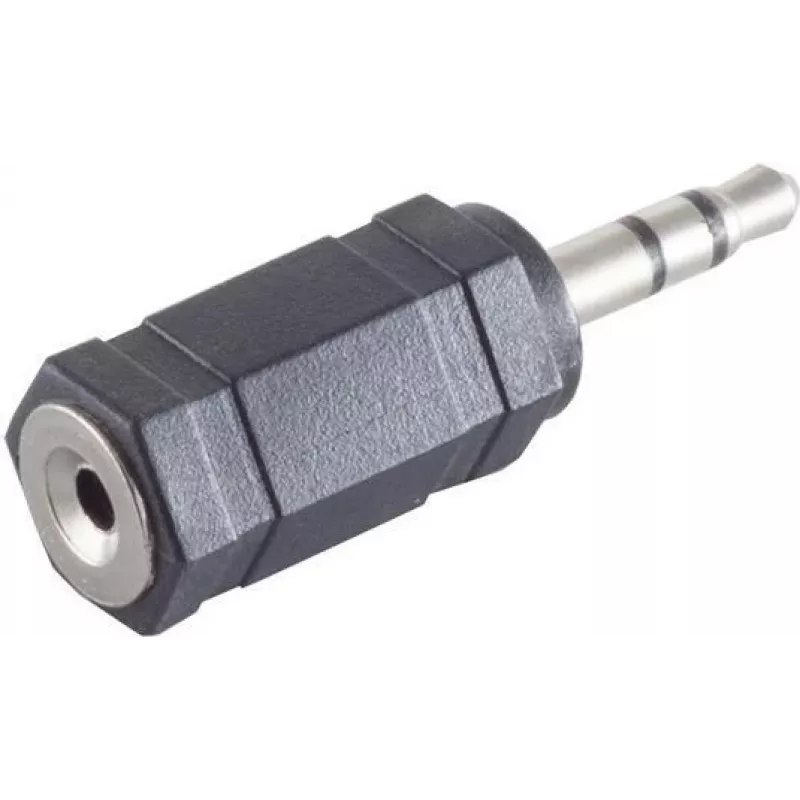 Jungčių adapteris ShiverPeaks BS57021 3,5 mm į 2,5 mm juodas sidabrinis