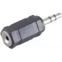 Jungčių adapteris ShiverPeaks BS57021 3,5 mm į 2,5 mm juodas sidabrinis