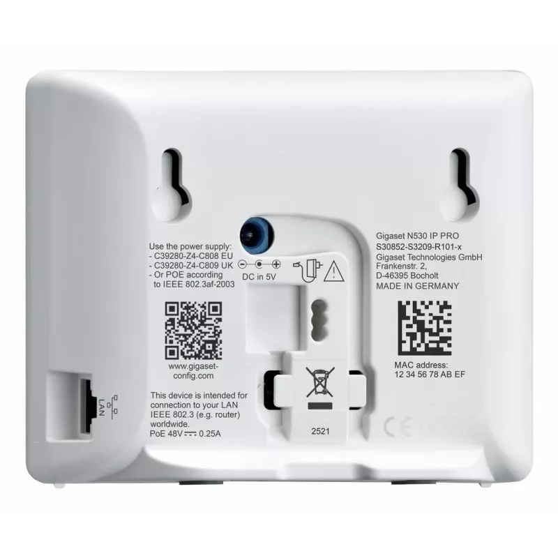 Gigaset N530 IP PRO + S700H PRO DECT telefonas su skambintojo ID antracito spalvos