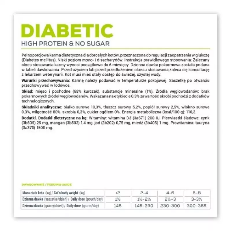 VET EXPERT Veterinary Diet Diabetic Cat - drėgnas maistas katėms - 100g