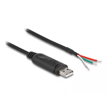 DeLOCK adapterio kabelis USB 2.0 Type-A į nuoseklųjį RS-485 2 m juodas