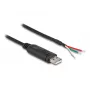 DeLOCK adapterio kabelis USB 2.0 Type-A į nuoseklųjį RS-485 2 m juodas