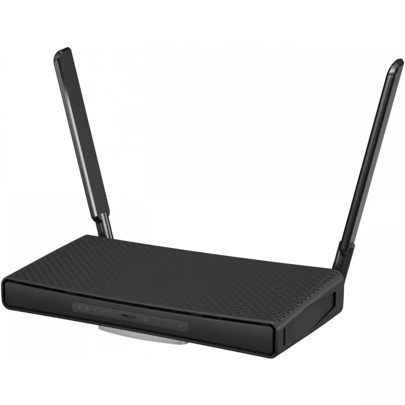 Stalinis maršrutizatorius MikroTik hAP ac³ Dviejų juostų Wi‑Fi 5, Qualcomm IPQ4019 719 MHz, 5x Gigabit RJ‑45, 1x USB, PoE, 2 išorinės antenos, juodas