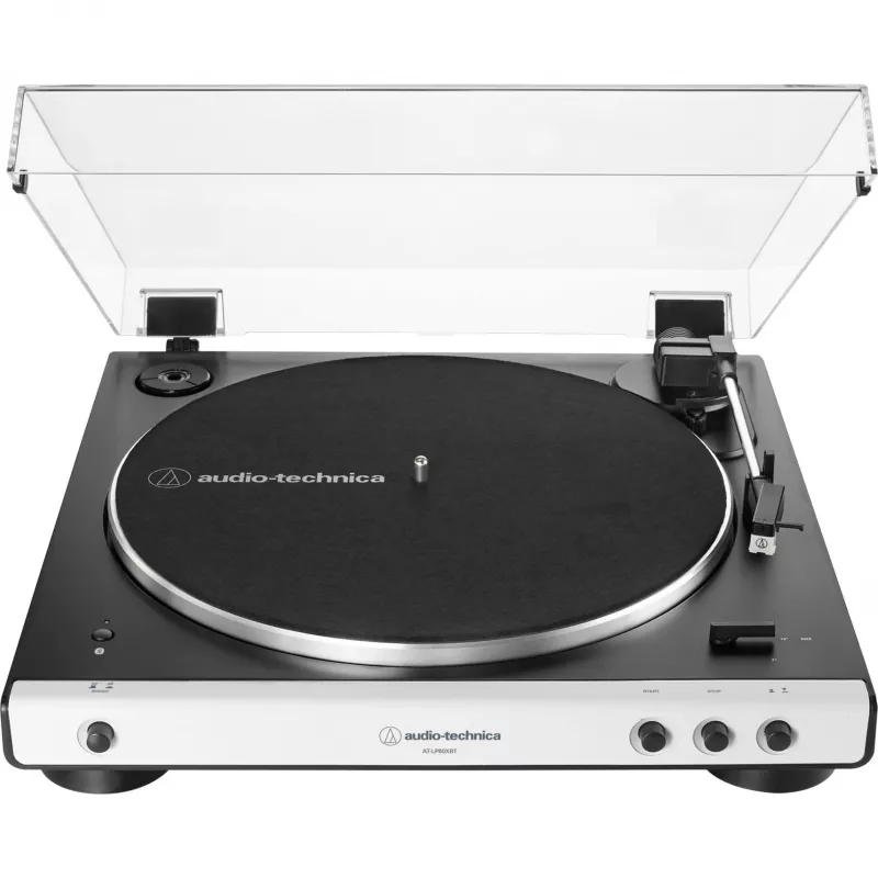Audio-Technica AT-LP60XBT - Patefonas - Juoda, Balta (AT-LP60XBTWH)
