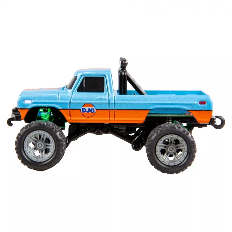 Radijo bangomis valdomas Amewi Monster Truck DieCast 1:64 RTR, mėlynas / oranžinis