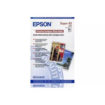 Epson Premium Semigloss Photo Paper, DIN A3+, 250g/m², 20 lapų