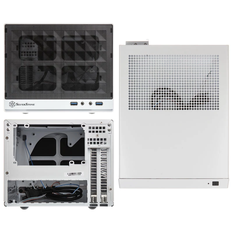 PC korpusas Sidabrinėstone SG13 Mini Tower Juoda