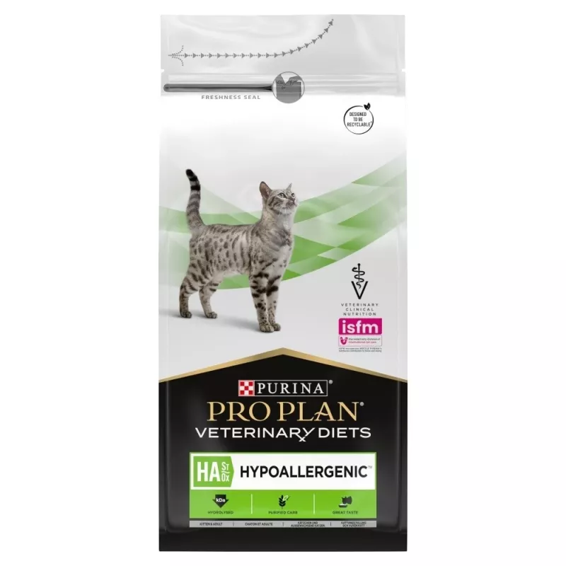 PURINA Pro Plan Veterinary Diets Feline HA St/Ox hipoalerginis - sausas kačių ėdalas - 1,3 kg