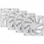 120 mm korpuso ventiliatoriai HYTE FA12 balti – 4 vnt. pakuotė — 120 mm, balti, modelis FA12