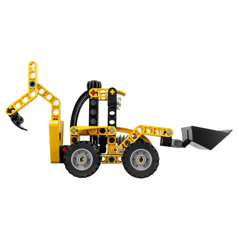 Konstruktorius LEGO Technic Atbulinis krautuvas 42197 — šarnyrinis vairavimas, veikiantis krautuvas, 104 detalės, rekomenduojamas amžius 7+