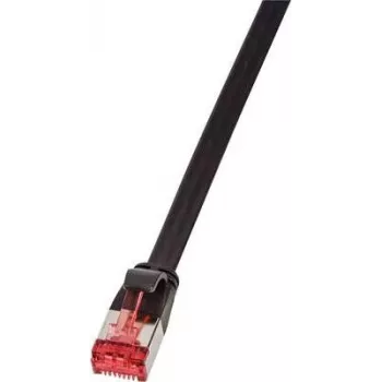 LogiLink CF2013S 0,25 m Cat6 S/FTP (S-STP) juodas tinklo kabelis (CF2013S)