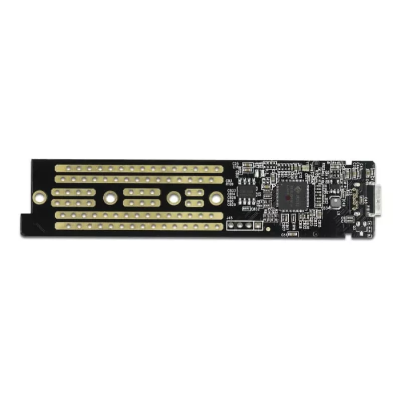 SSD korpusas DeLOCK 42620 Išorinis korpusas M.2 NVME PCIe SSD su USB Type-C lizdu permatomas