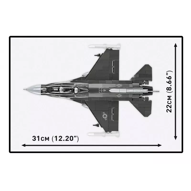 Statybinis rinkinys Cobi F-16D Fighting Falcon, 436 dalys, mastelis nenurodytas
