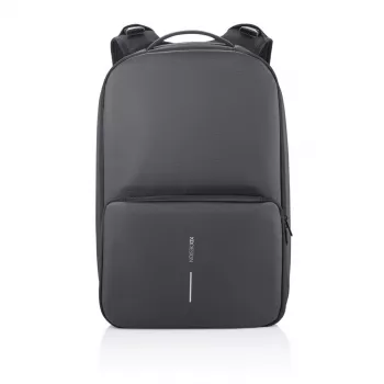 Kuprinė XDDESIGN FLEX GYM BAG — 24 L, tinka 15,6 col. / 39,6 cm planšetei / nešiojamam kompiuteriui, paminkštintos reguliuojamos petnešos, juoda