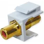 VALUE ROLINE Keystone-Coupling RCA Shielded Plastikas Raudona (25.99.8213)