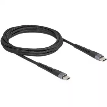 DeLOCK USB laidas USB 2.0 2m USB C juodas 81125