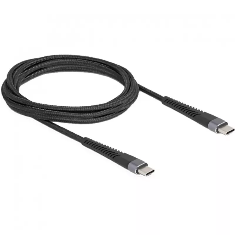 DeLOCK USB laidas USB 2.0 2m USB C juodas 81125