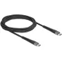 DeLOCK USB laidas USB 2.0 2m USB C juodas 81125