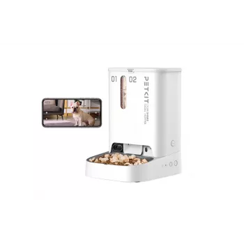Automatinis dvigubas tiektuvas/girdytojas PETKIT YUMSHARE P591 — ABS korpusas, baltas, universalus šunims ir katėms