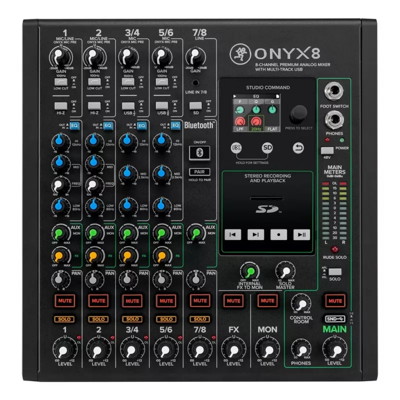 Mackie Onyx 8 - Analoginis maišytuvas su USB