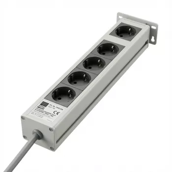Rittal 19 colių maitinimo lizdas su apsaugos nuo viršįtampių filtru, 5 lizdai, 230 V/16 A, 2 m (7240230)