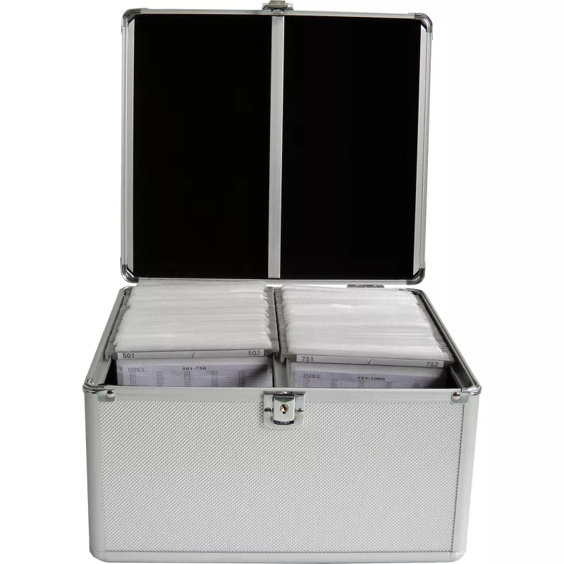 MEDIARANGE BOX76 - Dėžutė diskams - 300 diskų - Sidabrinė - Flisas - Plastikas - Mediena - 120 mm - Aliuminis