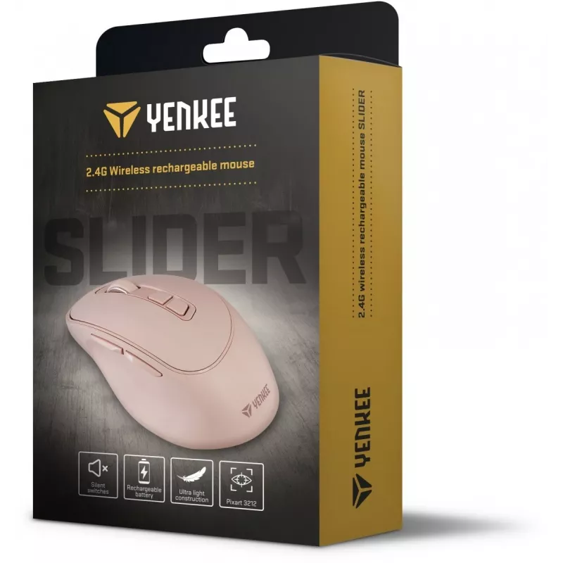 Belaidė pelė YENKEE YMS 2080PK SLIDER 2.4GHz