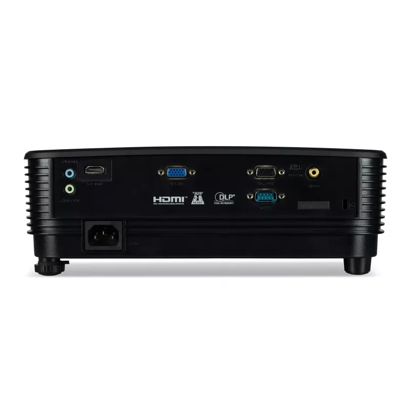Standartinio nuotolio projektorius Acer X1229HP — DLP, XGA (1024x768), 4800 ANSI liumenų, 210 W lempa, juodas, 2,4 kg