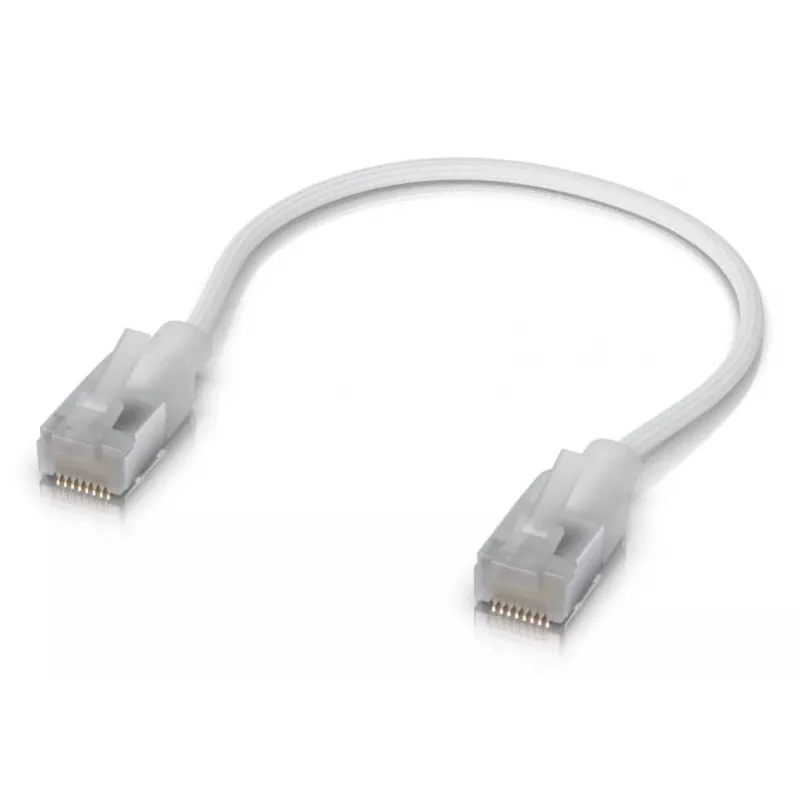 UBIQUITI UNIFI PREMIUM PATCH CABLE. ULTRA-PLONA PINTA EKRANUOTA RJ45 PATCH LAIKAS, SUKURTAS IR OPTIMIZUOTAS 10 GBE TINKLAMS (0,15 M)