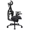 Žaidimų kėdė thunder x3 FLEX Pro Fabric Pilka — ergonomiška pasukama sėdynė, reguliuojami porankiai ir atlošas