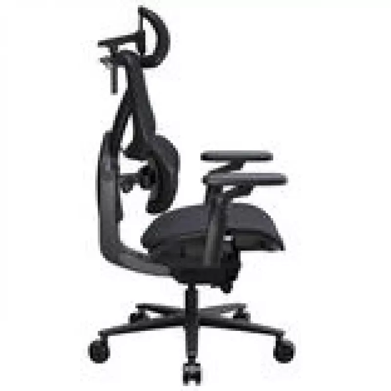 Žaidimų kėdė thunder x3 FLEX Pro Fabric Pilka — ergonomiška pasukama sėdynė, reguliuojami porankiai ir atlošas